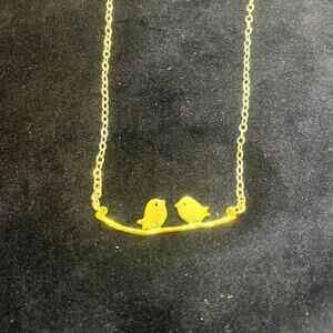Jami Rodriguez Gold Love Birds Necklace